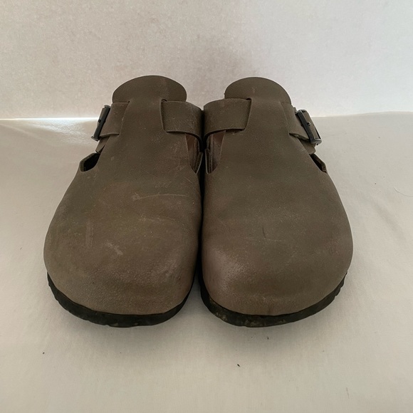 Birkenstock Betula Grey Leather Clog 41 - Picture 2 of 12